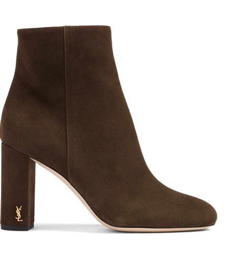 yves saint laurent loulou boots|Saint Laurent suede bootie.